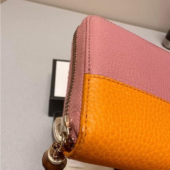 Sold❌Gucci Bamboo Tassel Round Zipper Leather Wallet.Limited Edition from Japan - Picture 10 of 16